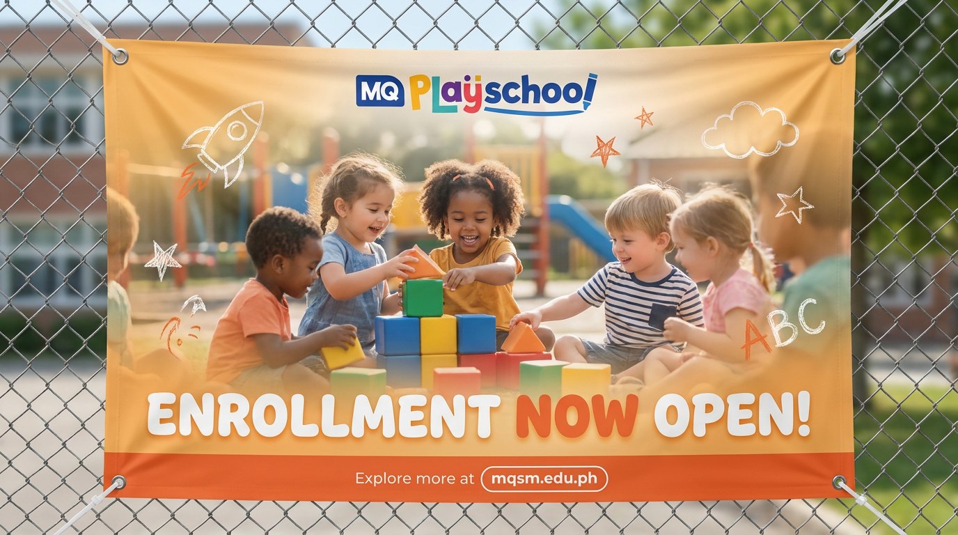 Tarpaulin enrollment banner mockup